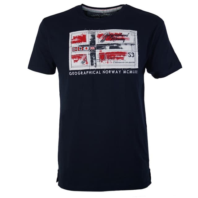 Футболка мужская Geographical Norway синяя SR027-450