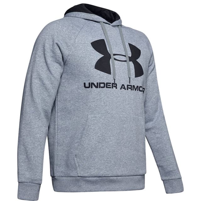 Толстовка мужская Under Armour RIVAL FLEECE LOGO серая 1345628-035