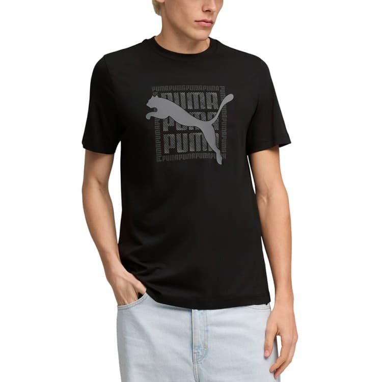 Футболка чоловіча Puma GRAPHIC Wording Tee чорна 69177501