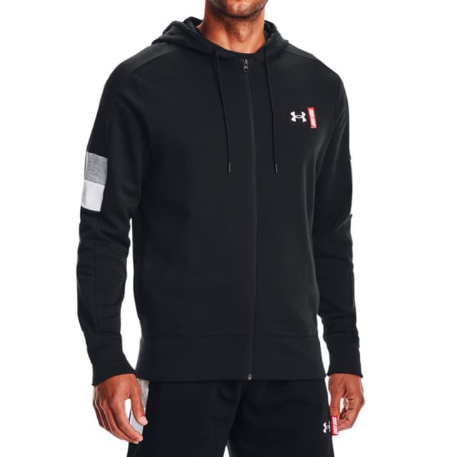 Толстовка мужская Under Armour Ua Baseline Full Zip черная 1366529-001