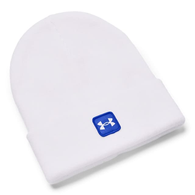 Шапка Under Armour UA Halftime Cuff белая 1373155-100
