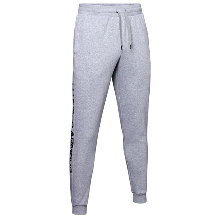 Штани чоловічі Under Armour RIVAL FLEECE WORDMARK LOGO JOGGER сірі 1345634-035
