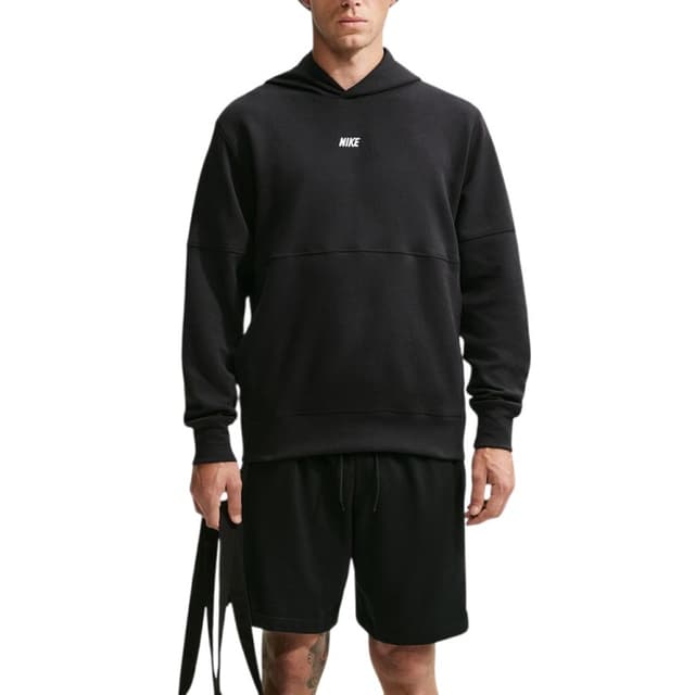 Толстовка чоловіча Nike M NK CLUB VARSITY HOODIE чорна IO1383-010