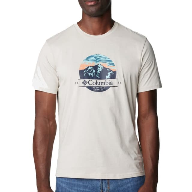 Футболка мужская Columbia PATH LAKE™ GRAPHIC TEE II бежевая 1934811-279