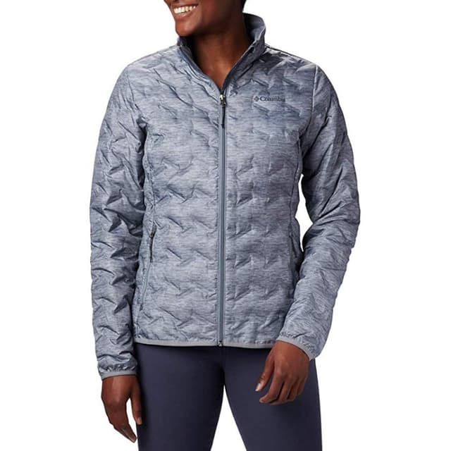 Куртка пуховая женская Columbia Delta Ridge Down Jacket серая 1875921-032