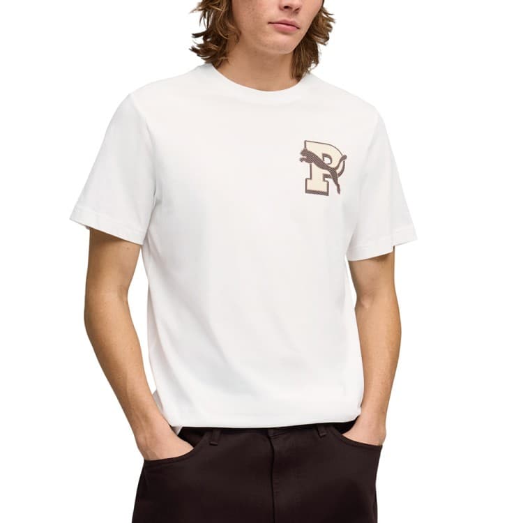 Футболка чоловіча Puma GRAPHIC Varsity Tee біла 69177602