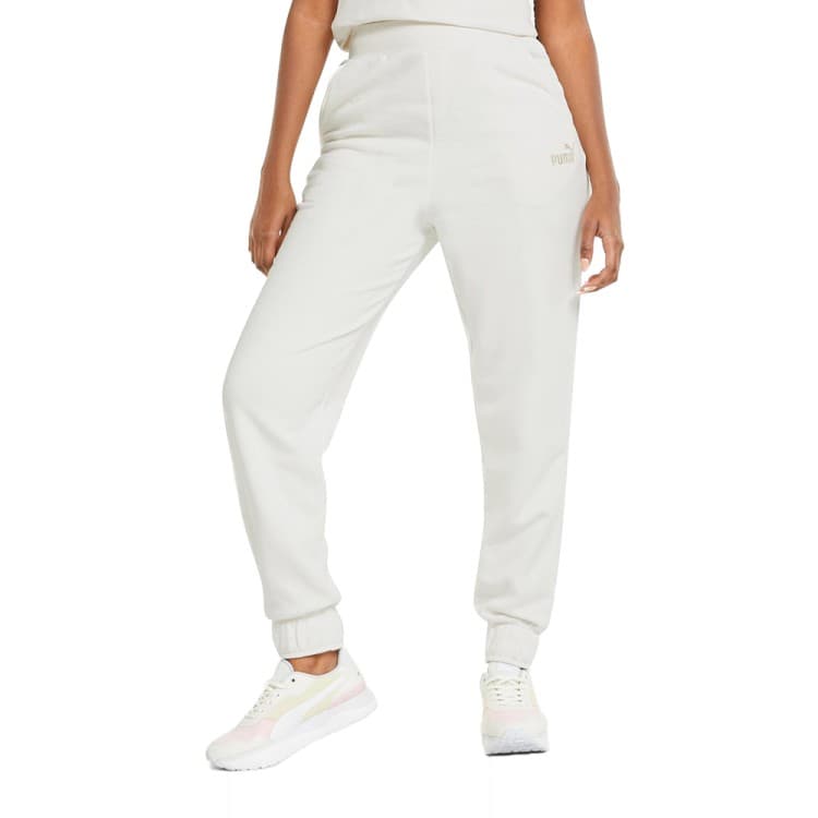 Брюки женские Puma Ess+ Embroidery Pants бежевые 84709399