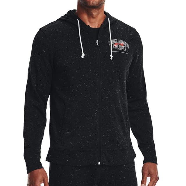 Толстовка мужская Under Armour UA Rival Try Athlc Dep FZ HD черная 1370355-001
