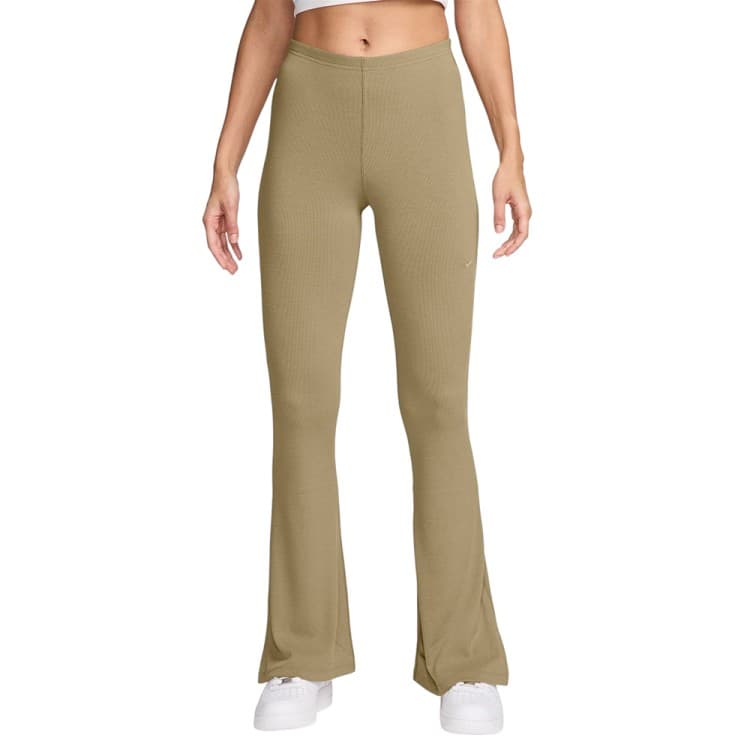 Леггинсы женские Nike W NSW NK CHLL KNT MRIB MR FLR бежевые FQ2113-297
