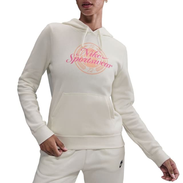 Толстовка жіноча Nike W NSW CLUB FLC GX STD PO HDY молочна IH8496-133