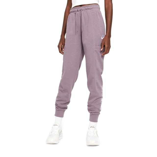 Брюки женские Nike W Nsw Air Pant Flc Mr фиолетовые CZ8626-531