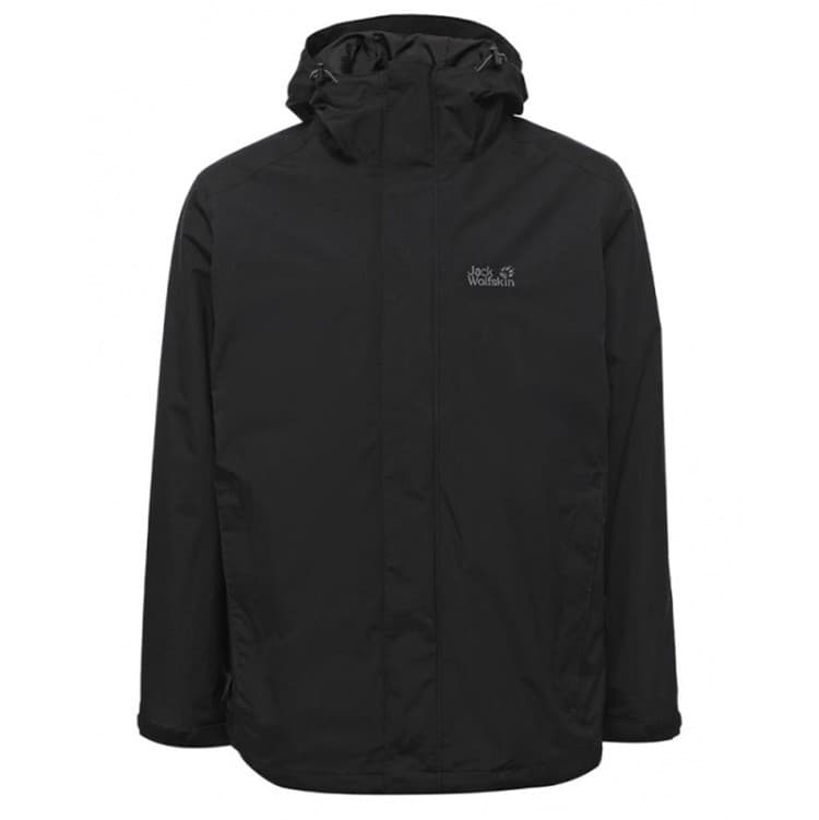 Куртка 3 в 1 мужская Jack Wolfskin черная 1105743-6000