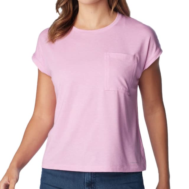 Футболка жіноча Columbia BOUNDLESS TREK™ SHORT SLEEVE TEE рожева 2033481-561