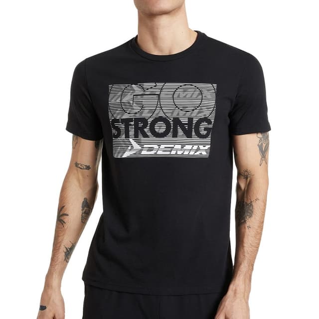 Футболка мужская Demix T-shirt черная 113627-99