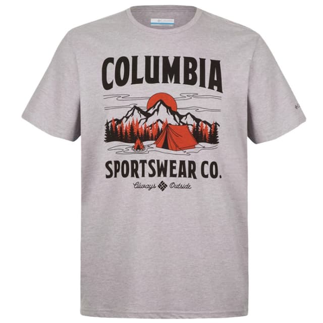Футболка мужская Columbia Columbia Warren Grove™ Tee серая 1872711-041