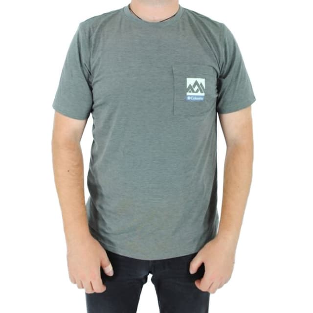 Футболка мужская Columbia Outdoor Elements ™ Pocket Tee зеленая 1883232-348
