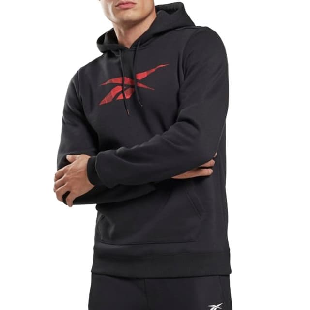 Толстовка мужская Reebok Holiday Fleece Oth черная GT5805