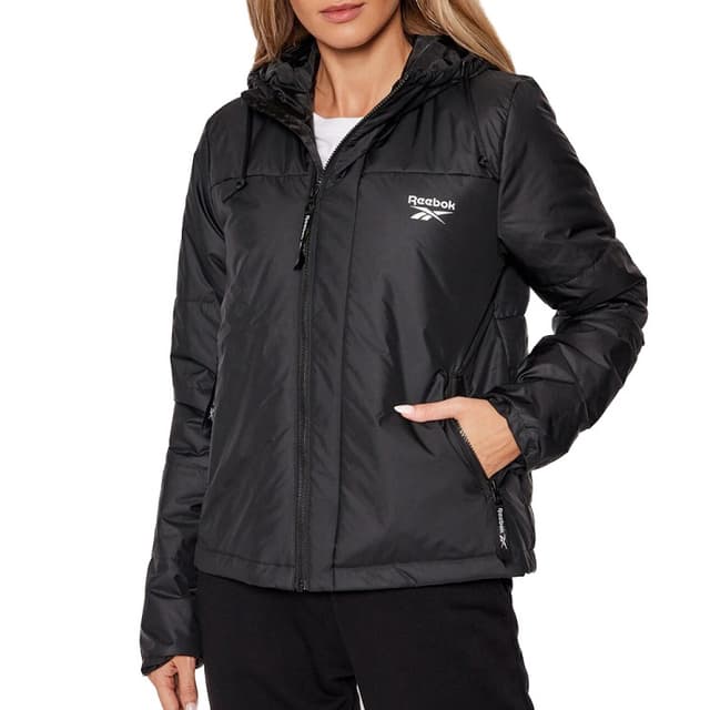 Куртка женская Reebok Ow Tw+Grphn Pad Jckt черная GU5770