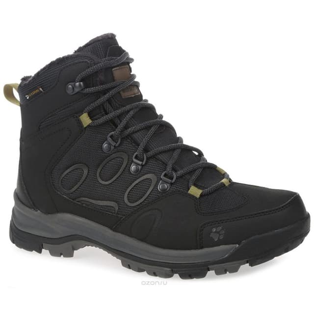 Ботинки мужские Jack Wolfskin COLD TERRAIN TEXAPORE MID M черные 4020501-6000