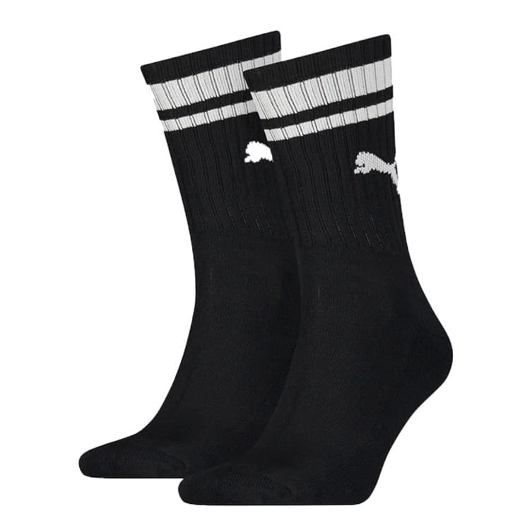 Шкарпетки Puma CREW HERITAGE STRIPE 2P UNISEX чорні 90794401