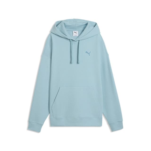 Толстовка жіноча Puma ESS ELEVATED Comfort Hoodie блакитна 69181447