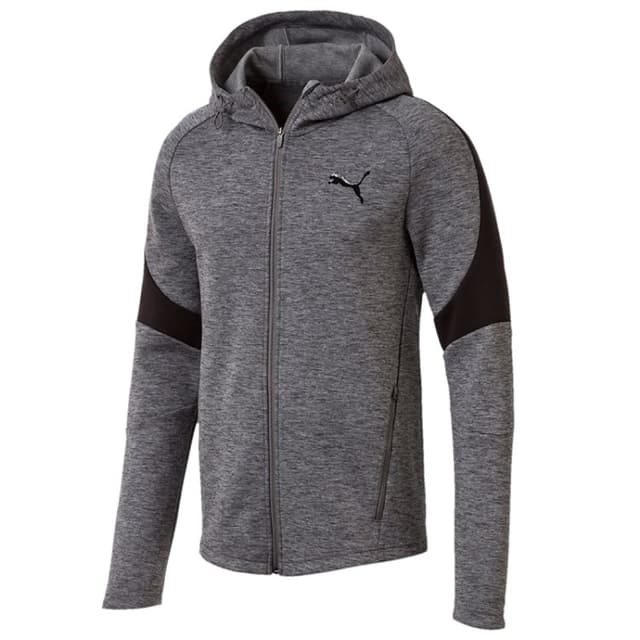 Толстовка мужская Puma EVOSTRIPE FZ серая 85172203