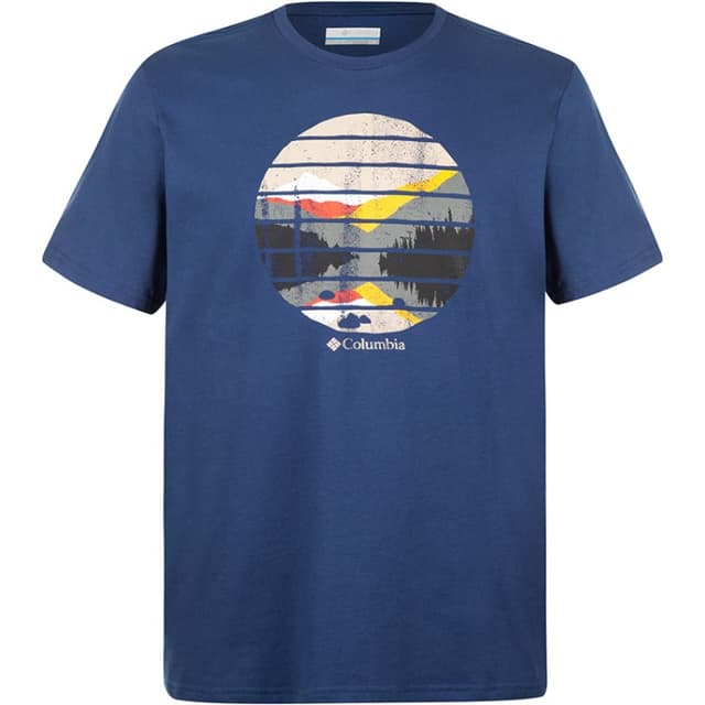 Футболка мужская Columbia Columbia Warren Grove™ Tee синяя 1872711-472