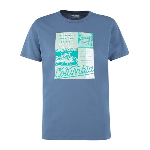 Футболка мужская Columbia Warren Grove ™ Tee синяя 1872711-449