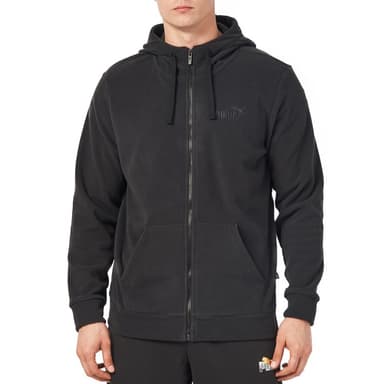 Толстовка мужская Puma ESS ELEVATED Polarfleece Full-Zip Hoodie черная 68189301