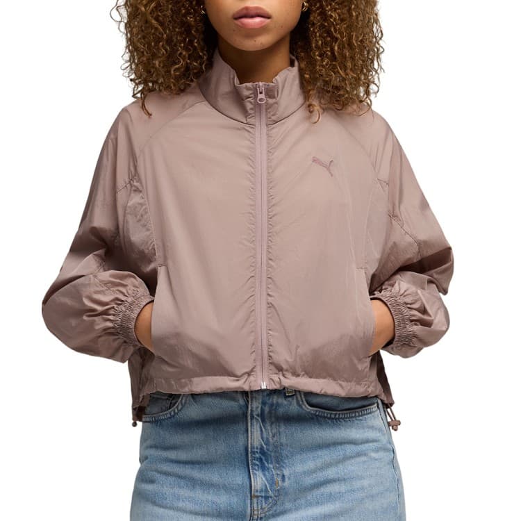 Ветровка женская Puma HER Relaxed Full-Zip Woven Jacket мокко 69188788