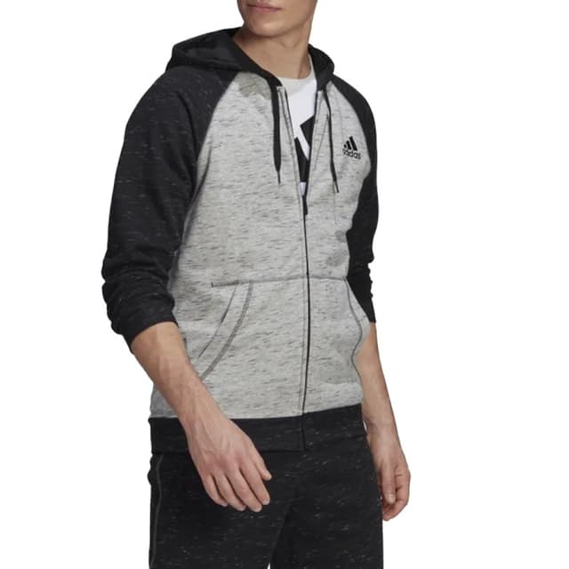 Толстовка мужская Adidas M Mel Fz Hd серая GK8906