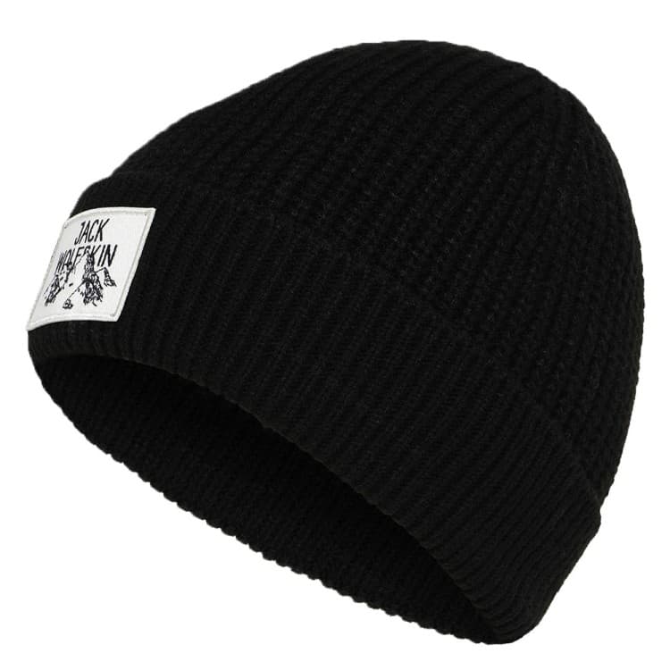 Шапка Jack Wolfskin BADGE BEANIE черная A61610-6000