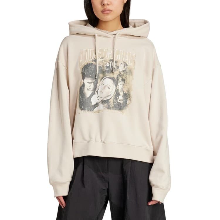 Толстовка жіноча Adidas BUFFY HOODIE бежева JX1274