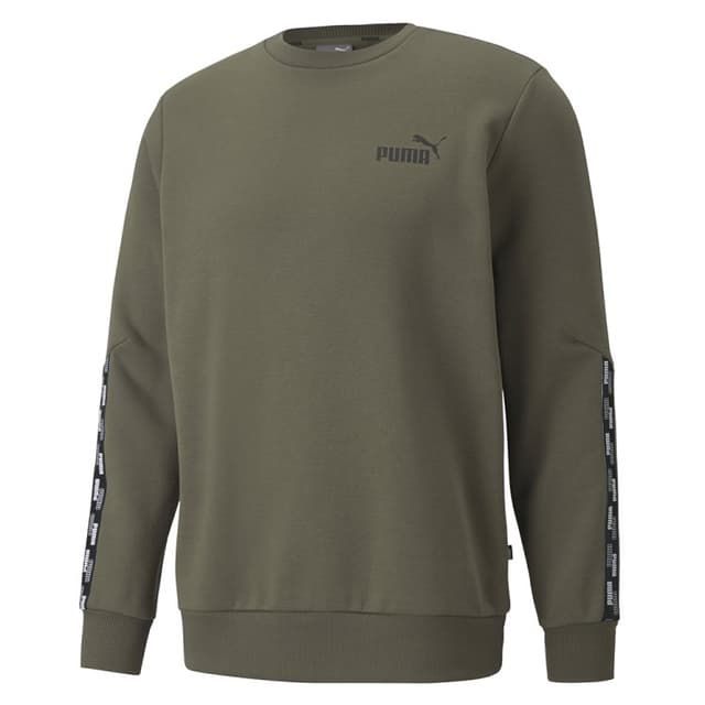 Толстовка мужская Puma Puma Power Tape Crew хаки 58940744