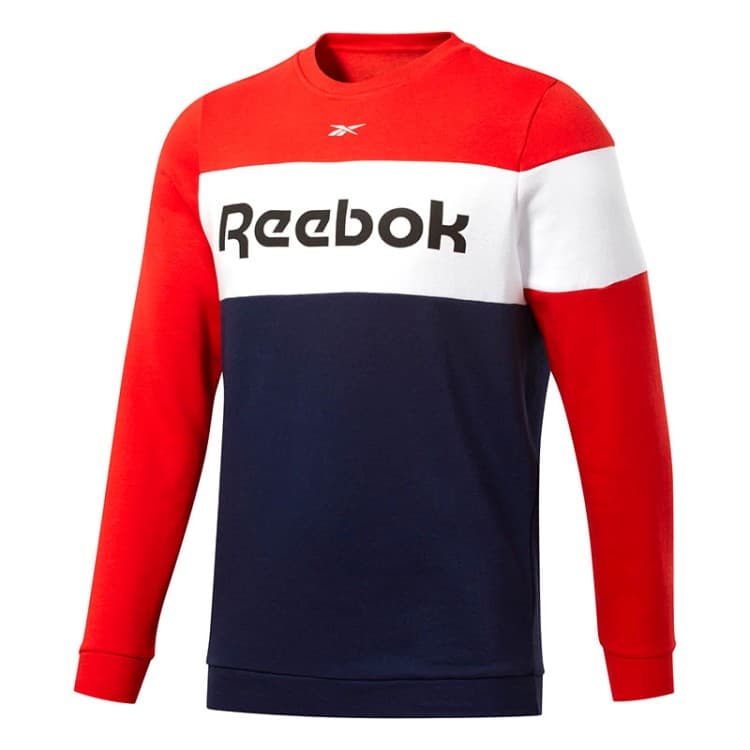 Толстовка мужская Reebok Training Essentials Fleece Crew мультицвет FS8473