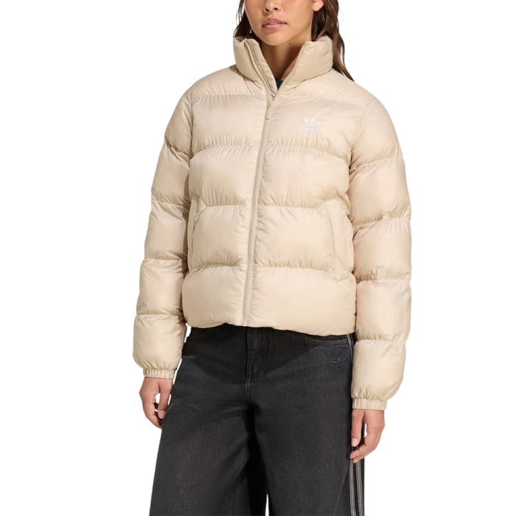 Куртка жіноча Adidas SHORT PUFFER бежева JX2947