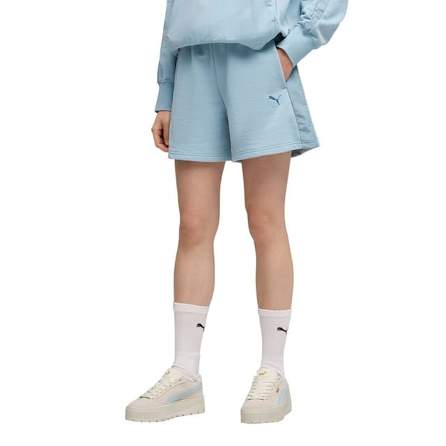 Шорти жіночі Puma HER High-Waist Shorts 5” блакитні 69189247