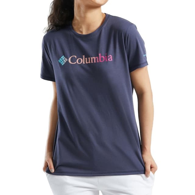 Футболка жіноча Columbia  Sun Trek™ SS Graphic Tee синя 1931751-469