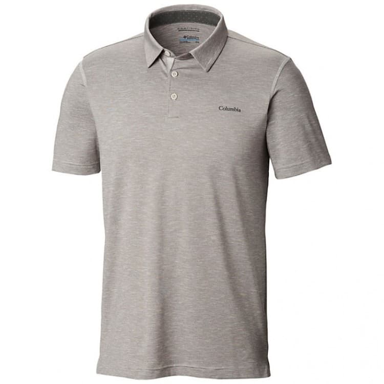 Футболка мужская Columbia Tech Trail Polo серая 1768701-019
