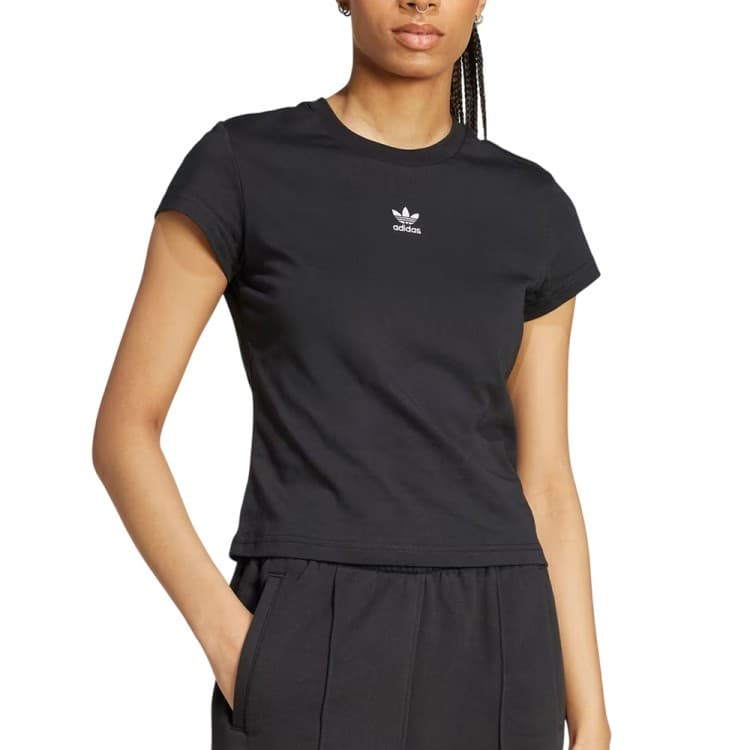Футболка жіноча Adidas ESS SLIM TEE чорна IW5707