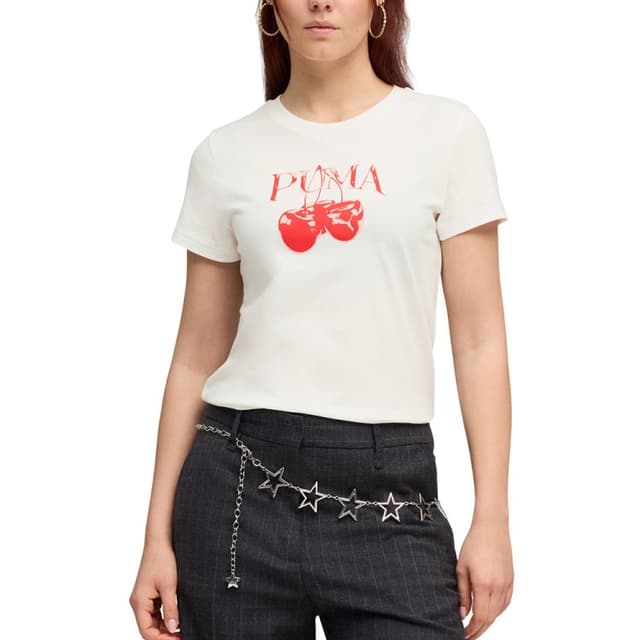 Футболка женская Puma GRAPHICS Cherry Tee белая 69191102