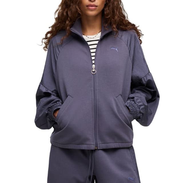 Толстовка женская Puma HER Full-Zip Relaxed DK Jacket фиолетовая 69402335