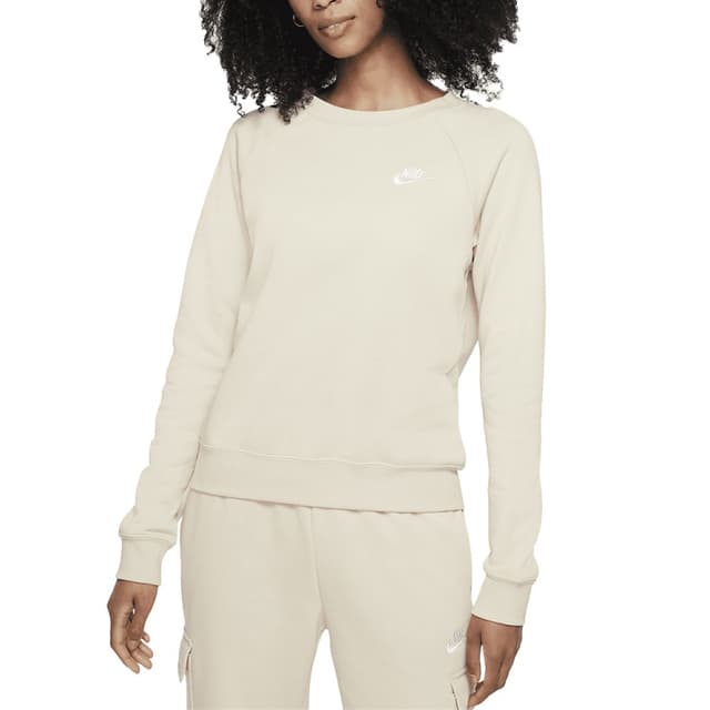 Толстовка женская Nike Sportswear Essential Women's Fleece Crew бежевая BV4110-206