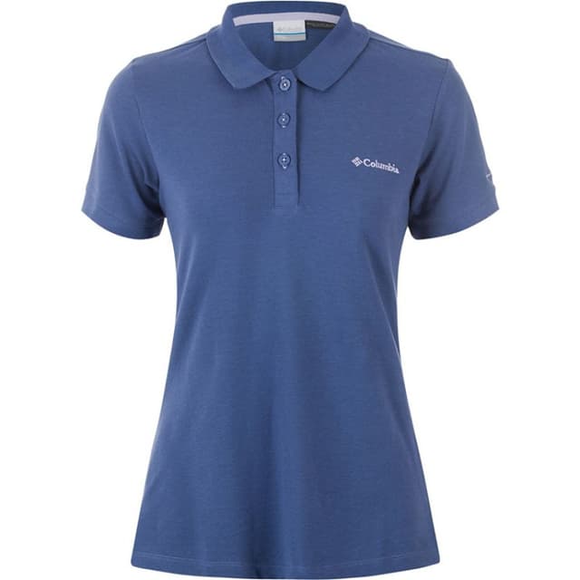 Футболка женская Columbia Cascade Range™ Solid Polo синяя 1715481-508