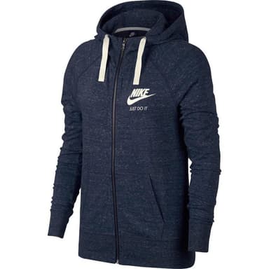 Толстовка женская Nike W NSW GYM VNTG FZ синяя 883729-451