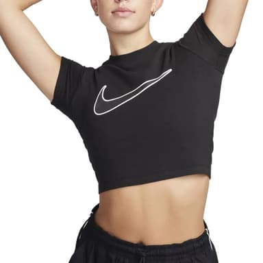 Футболка женская Nike W NSW TEE BBY SW черная FV5310-010
