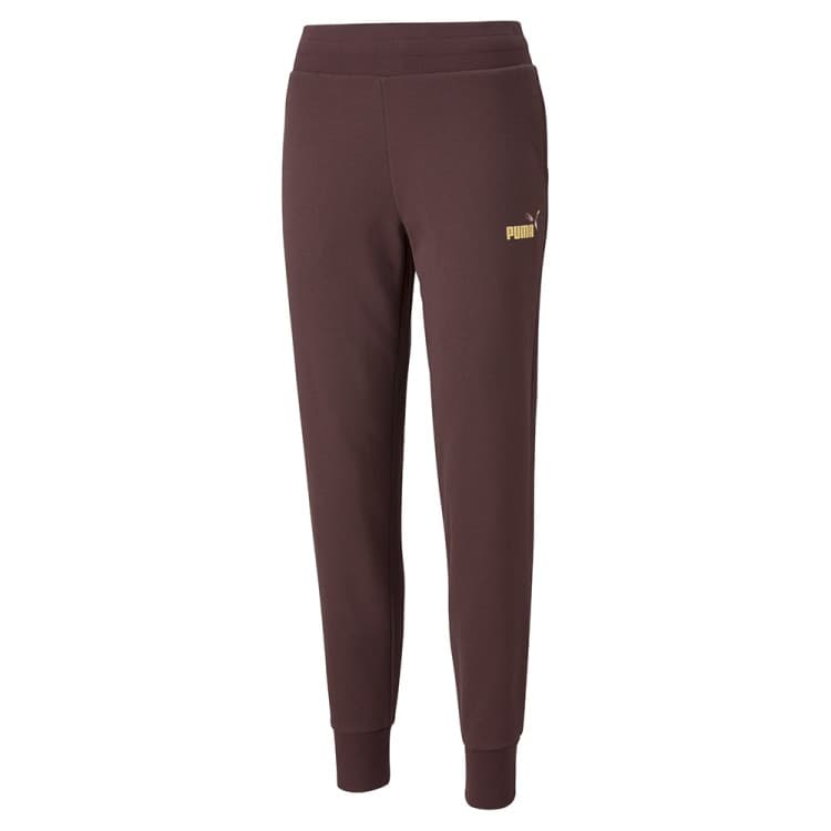 Брюки женские Puma Ess+ Metallic Pants Fl Cl бордовые 84613921