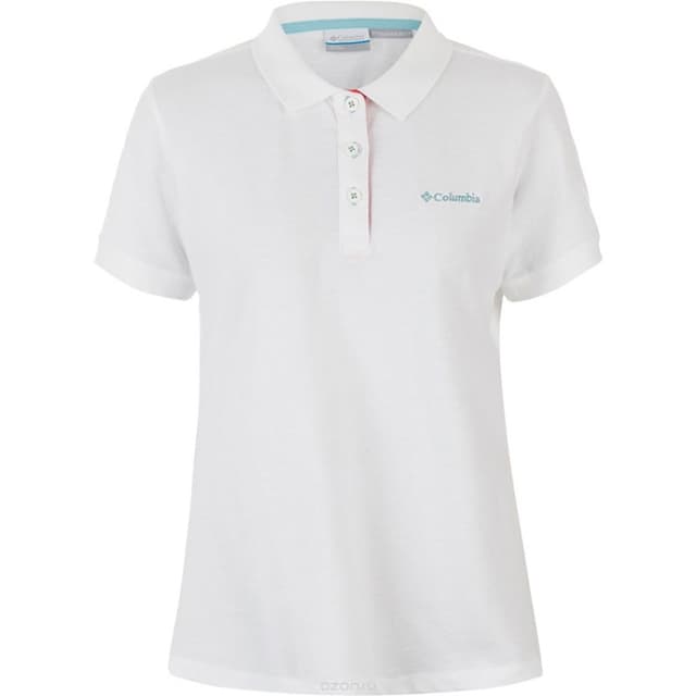 Футболка женская Columbia Cascade Range™ Solid Polo белая 1715481-100