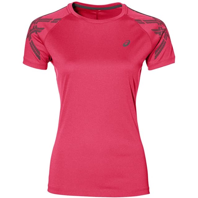 Футболка женская Asics Stripe SS Top розовая 141224-0699