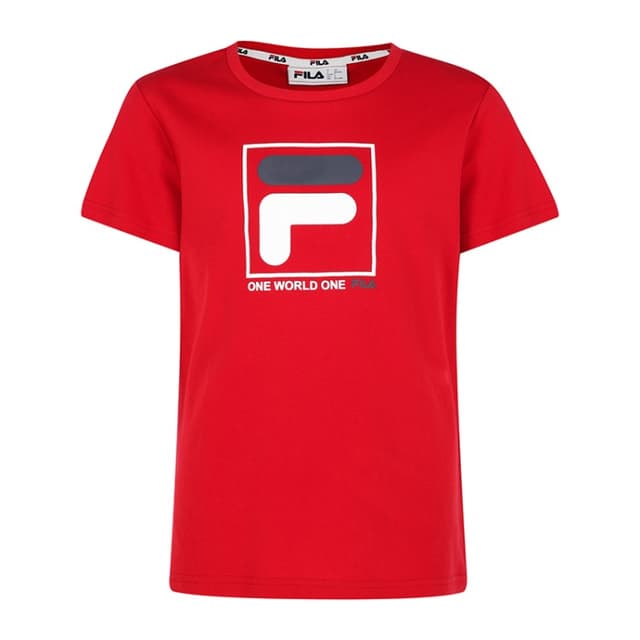 Футболка женская FILA красная 107881-R3